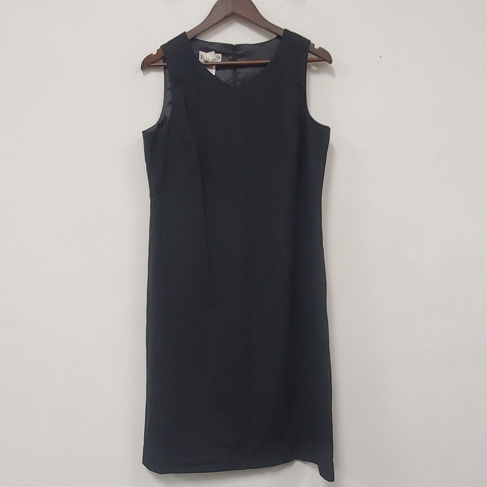Pendleton Womens Classic Wool Jumper Dress Size 12 Black 90s Minimalist Office